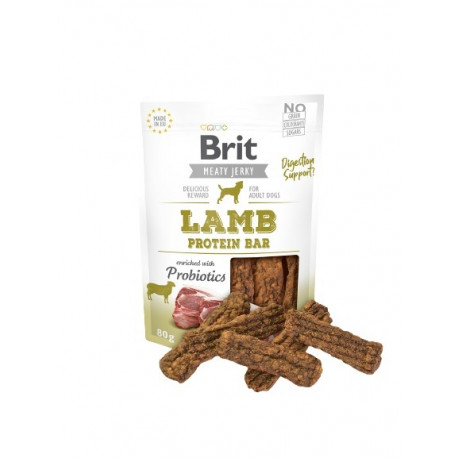 Brit Jerky Lamb proteiinibatoon - lambaliha - koerasnäkk - 80 g