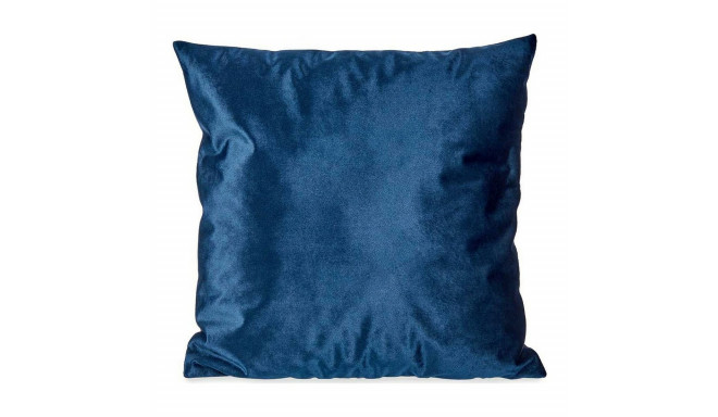 Cushion Velvet Blue Polyester (45 x 13 x 45 cm)