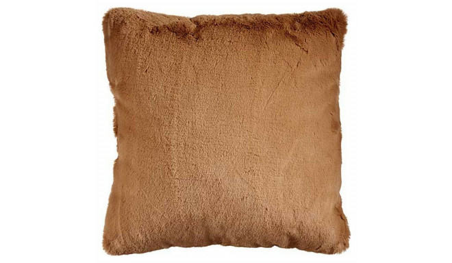 Cushion With hair Brown Synthetic Leather (40 x 2 x 40 cm)