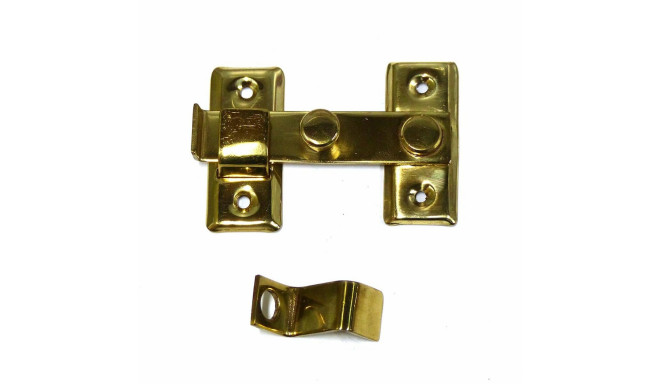 Door latch EDM 85078 Polished brass 8 cm Reversible