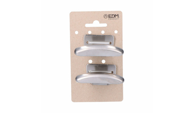 Door Hanger EDM 85576 Silver Stainless steel Cothes 2 Units