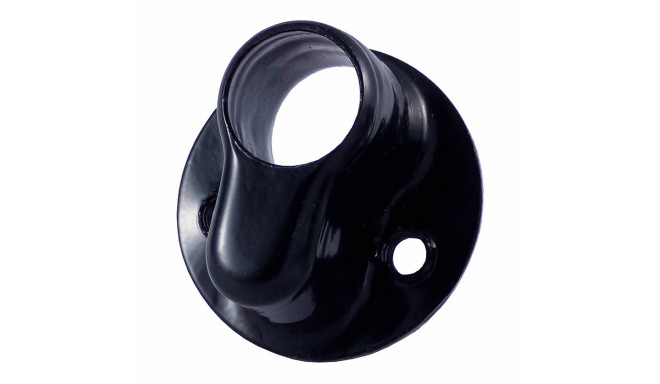 Strike plate IFAM Black Steel Ø 42 x 26 mm