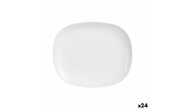 Pasniegšanas Plate Luminarc Sweet Line Taisnstūra Balts Stikls (28 x 33 cm) (24 gb.)