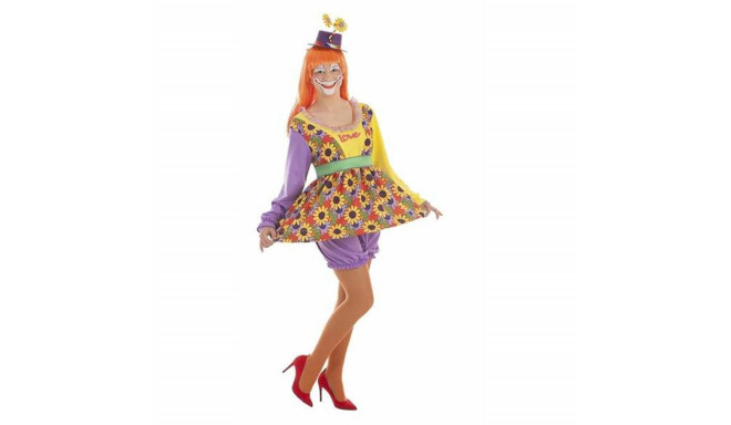 Costume for Adults Love Female Clown 5 Pieces - M