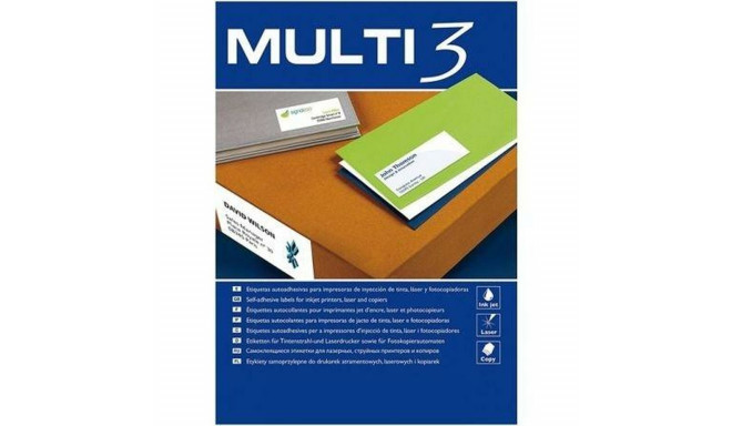 Printer Labels MULTI 3 White Upright 100 Sheets 52,5 x 21,2 mm