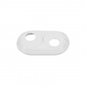 DOUBLE RING FOR PIPES 16MM WHITE