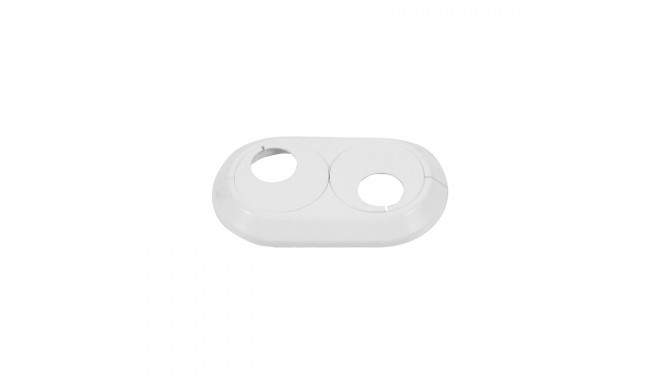 DOUBLE RING FOR PIPES 16MM WHITE