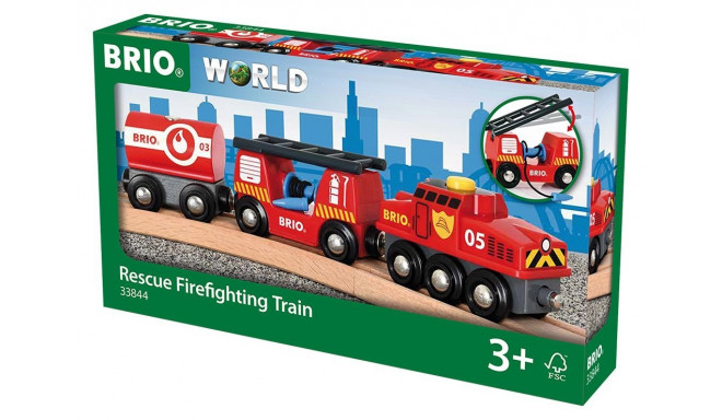 BRIO toy train Light and Sound Fire Engine (33542)