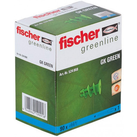 Kipsplaaditüübel GK GREEN 90tk, roheline