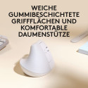 Logitech Lift for Mac, mouse (white, Bluetooth, compatible with macOS and iPadOS)