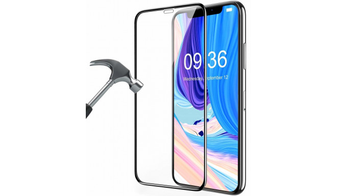 Tempered Glass 9D Full Coveraged with Frame Apple iPhone XR | iPhone 11 Black