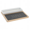 Appetizer Set DKD Home Decor Natural Black Board (24 x 7 x 2,5 cm)