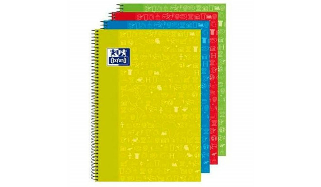 Notebook Oxford Write & Erase Multicolour Din A4 4 Pieces 80 Sheets