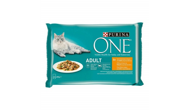 Корм для котов Purina One Adult (4 x 85 g)