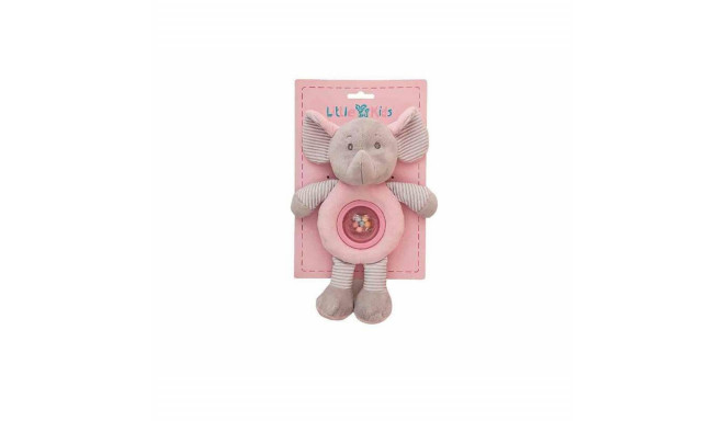 Rattle Cuddly Toy boli Pink 25cm