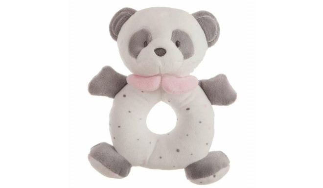 Rattle Cuddly Toy Panda bear Pink 20 cm