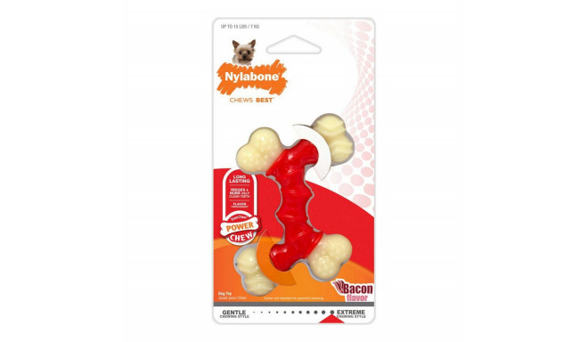 Koera närimismänguasi Nylabone Extreme Chew Double Bacon Suurus M Nailon Termoplastne