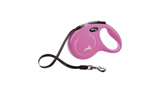 Koerarihm Flexi NEW CLASSIC 5m Roosa Suurus S