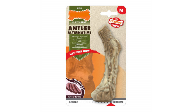 Dog chewing toy Nylabone Dura Chew Horn Size L Nylon Deer