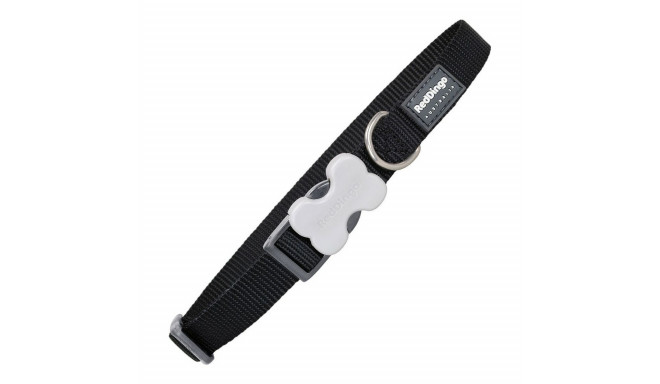 Dog collar Red Dingo Smooth Black (1,2 x 20-32 cm)