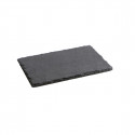 Slate Effect Ceramic Tray Quid Gastro Fun Black (22 x 14 cm) (12 Units)