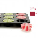 Muffin Tray Multicolour Baking tray (7 x 7 x 3 cm) (35 x 3 x 26,5 cm) (12 Units)