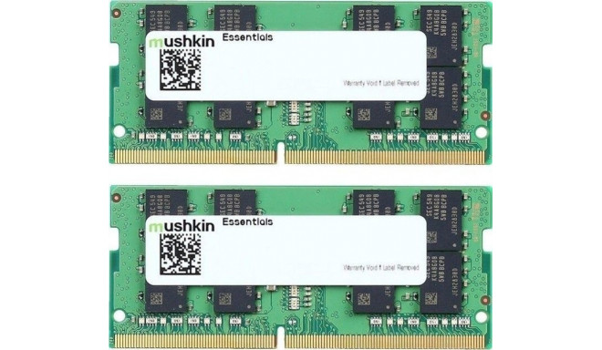 Mushkin DDR4 -32 GB - 3200 - CL - 22 - Dual Kit, RAM (MES4S320NF16GX2, Essentials)