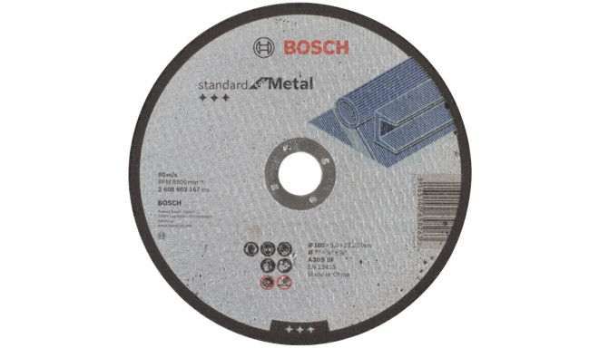 Bosch cutting disc Standard for Metal 180 x 3.0 mm (A 30 S BF)