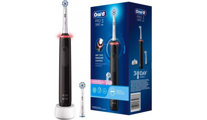 Braun Oral-B Pro 3 3000 Sensitive Clean, electric toothbrush (black/white)