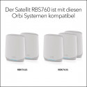 NETGEAR Orbi WiFi 6 Tri-Band Mesh Satellite Mesh Access Point (White)