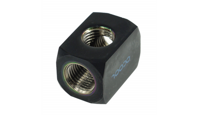 Alphacool distributing connector 3-shelf 1/4", black - 17030