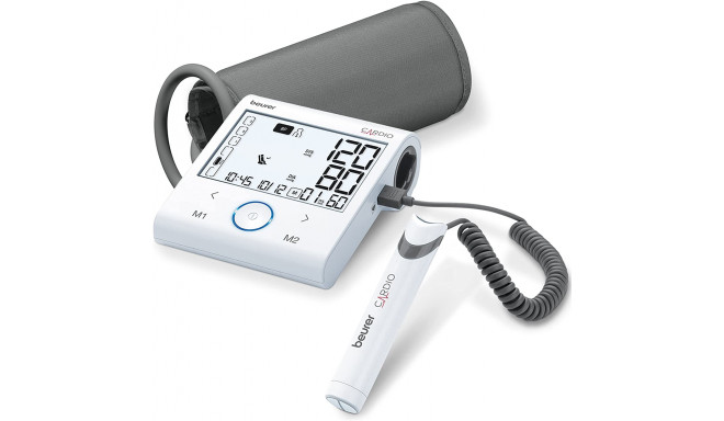 Beurer BM 96 Cardio with ECG function, blood pressure monitor (white/grey)