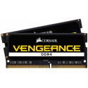 Corsair DDR4 - 64 GB -2933 - CL - 19 - Dual Kit, RAM (black, CMSX64GX4M2A2933C19, Vengeance)