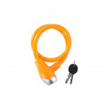 Dunlop - Keyed spiral bike lock (Orange)