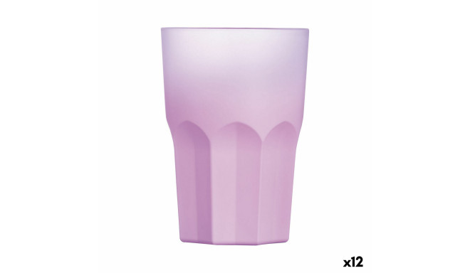 Glass Luminarc Summer Pop Pink Glass 12 Units 400 ml