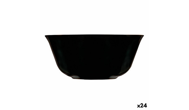 Bowl Luminarc Carine Negro Black Glass 12 cm Multi-use (24 Units)