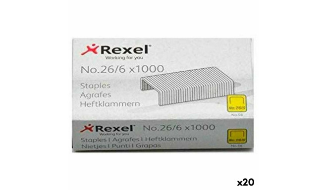 Skavas Rexel 1000 Daudzums 26/6 (20 gb.)