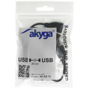 Akyga Hub USB AK-AD-13 2.0 4 ports black 15cm