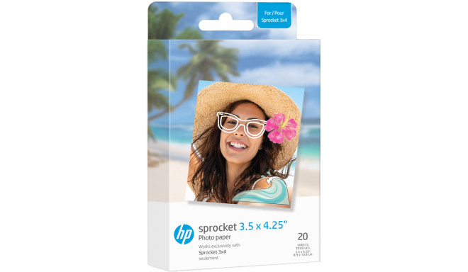 HP фотобумага Sprocket Zink 8.9x10.8 см 20 листов