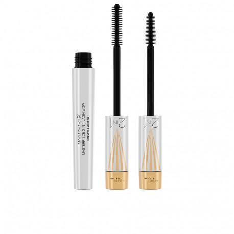 MAX FACTOR MASTERPIECE 2 IN 1 LASH WOW máscara de pestañas #001-black 7 ml