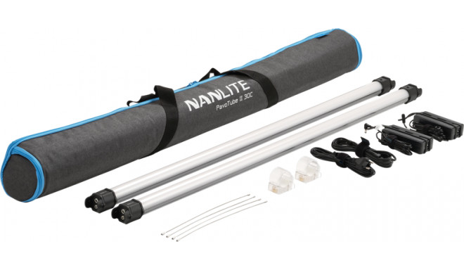 NanLite Pavotube II 30C LED RGBWW Tube Light 2 Light Kit