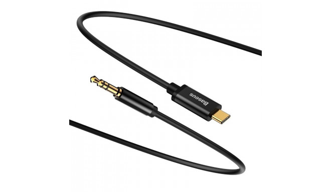 Cable / Adapter USB C plug - 3.5mm audio plug 1.2m black BASEUS