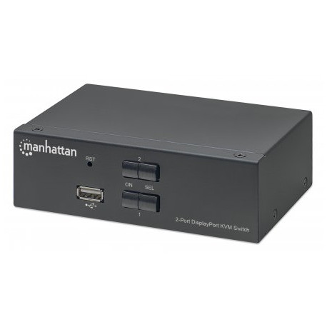 Manhattan 153546 Przełącznik KVM DisplayPort/USB 2x1 4K 60Hz