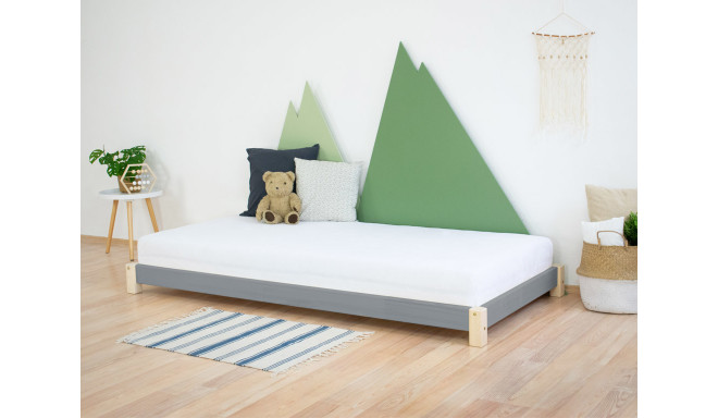 Voodi Teeny 80x160cm, hall/naturaalne