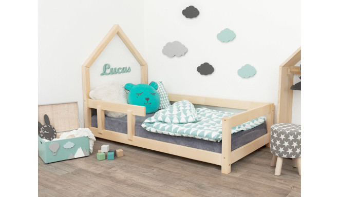 Majavoodi Poppi kaitseäärega 120x180cm, naturaalne, õlitatud,, vasak