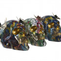 Dekoratīvās figūriņas DKD Home Decor Metāls Sveķi Daudzkrāsains Galvaskauss Moderns (15,5 x 10,5 x 1