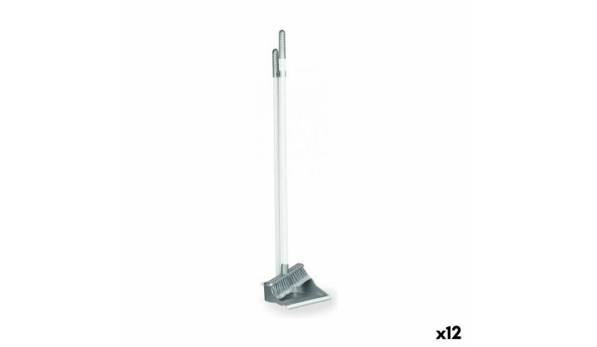 Sweeping Brush and Dustpan Cleaning Set UP-172 UP-172 Silver Plastic (12 Units)