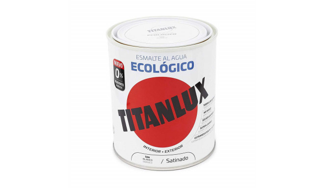 Лак Titanlux 01t056634 750 ml Эмаль для отделки Белый сатин