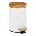 Pedal bin Andrea House White Matt Metal Bamboo 3 L (Ø 17 x 26 cm) Pedal bin Andrea House White Matt Metal Bamboo 3 L (Ø 17 x 26 cm)