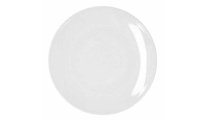 Flat plate Bidasoa Glacial Coupe Ceramic White (30 cm) (Pack 4x)